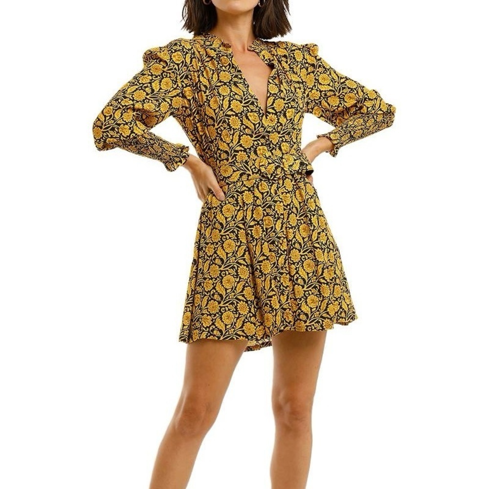 Nicholas - Confetti Vine Batik Print Abbey Dress